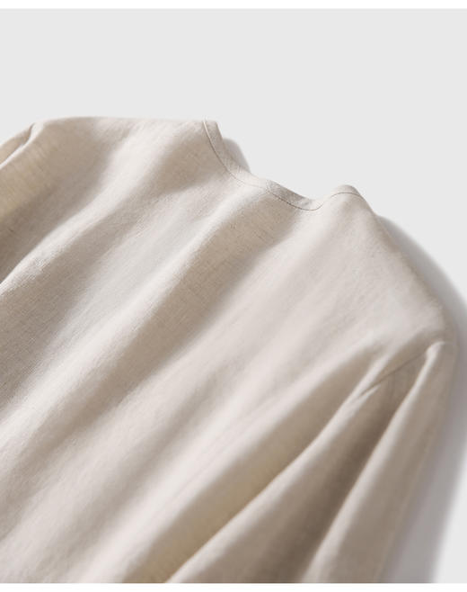 春秋新品"萬物生"法国雨露麻 舒爽透气重工钉珠衬衫 商品图13