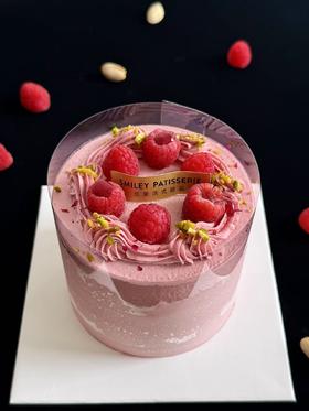 调味奶油蛋糕 - 树莓夹心开心果奶油 - 开心果树莓