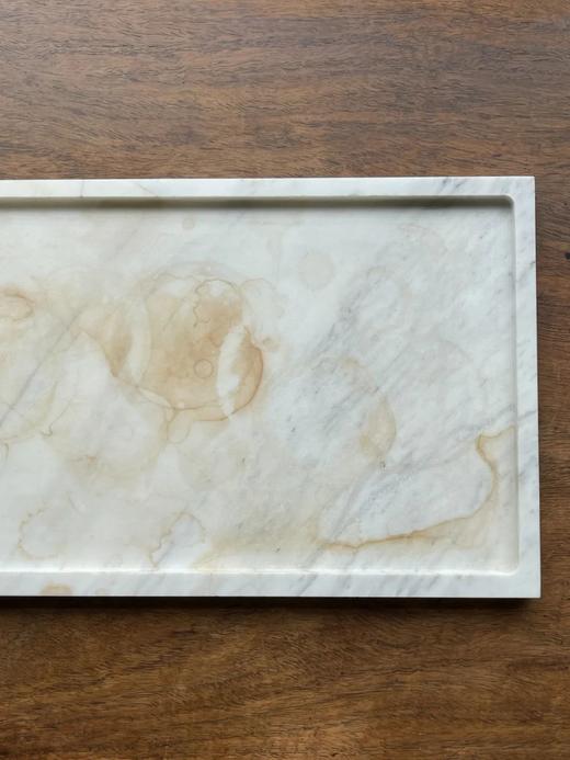 汉白玉雕琢长方形浅盘，顺丰包邮 商品图2