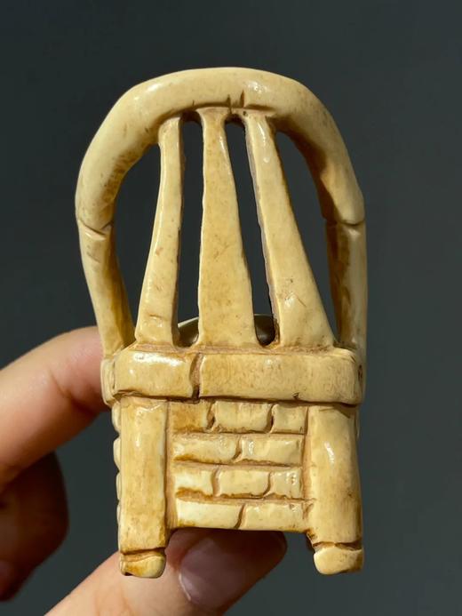 牛骨镂雕圈椅形香插，顺丰包邮 商品图2