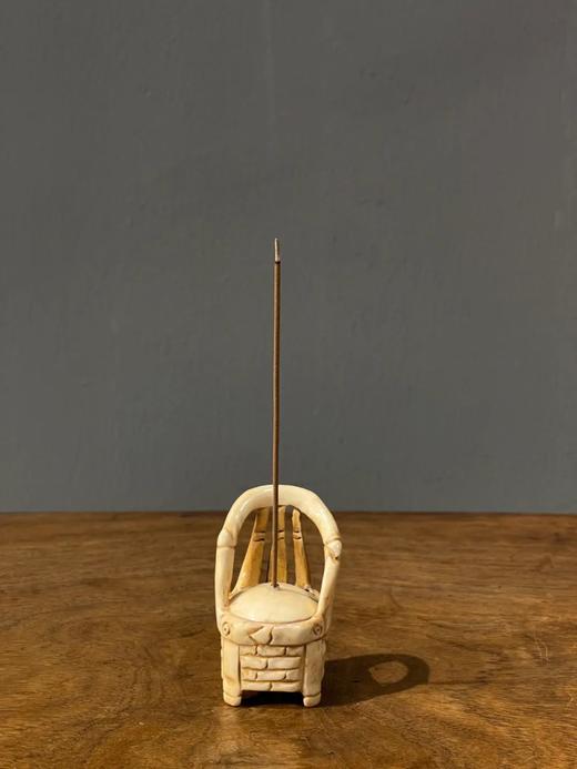 牛骨镂雕圈椅形香插，顺丰包邮 商品图12