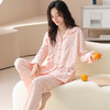 雀说 纯棉公主风睡衣女秋季长袖长裤翻领开衫可外穿家居服套装 商品缩略图8