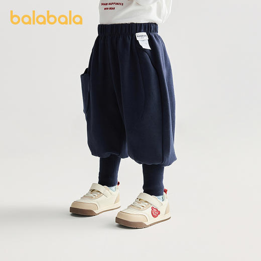 【商场同款】巴拉巴拉宝宝长裤男童女童宽松泡泡裤束脚2025秋新款 商品图2