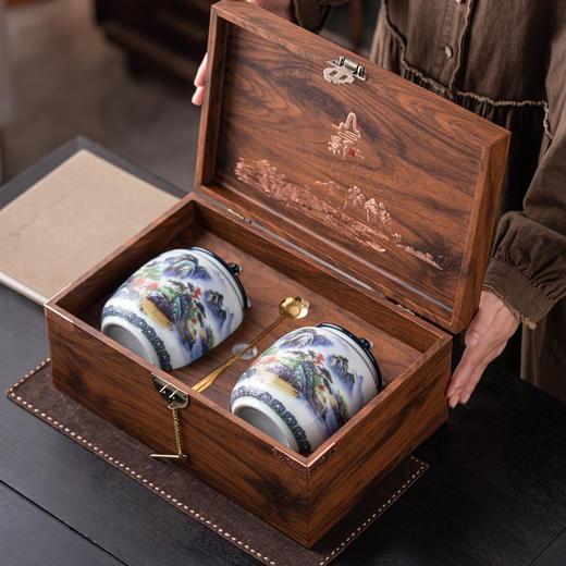 山影【中双瓷 兰色】68元一套/一箱10套 商品图1