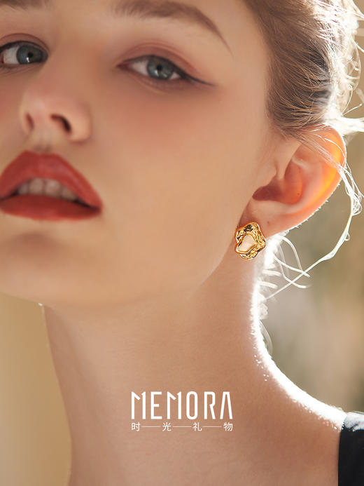 【任选3件599元】贝壳耳饰 S925银耳环时尚ins风耳圈MEMORA诗普琳YEE00301（线上专供） 商品图6