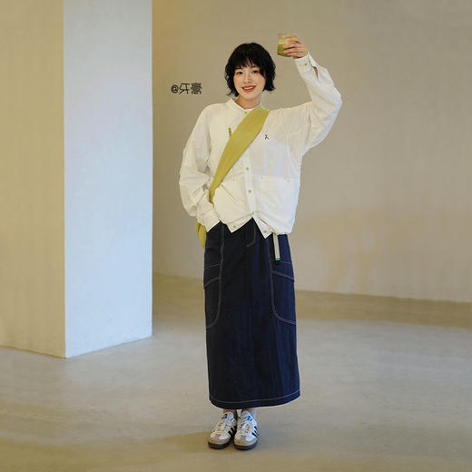 【品牌特惠】ACMEITEM爱棵米 立领休闲长袖衬衫男女GAG3030689E 商品图1