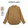 NORNS LADY诺恩 秋季新款亚麻衬衫 纯色POLO领经典时尚百搭长袖上衣 T25SM94439-12.1 商品缩略图2