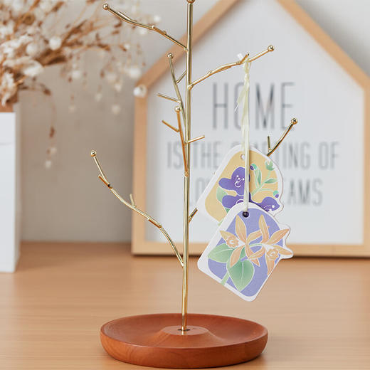  卧室衣柜香薰汽车花语扩香卡香氛卡家用扩香火山石 商品图2