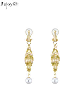 【天猫同款】鎏珠耳扣款-18K金Akoya珍珠耳夹 7-7.5mm