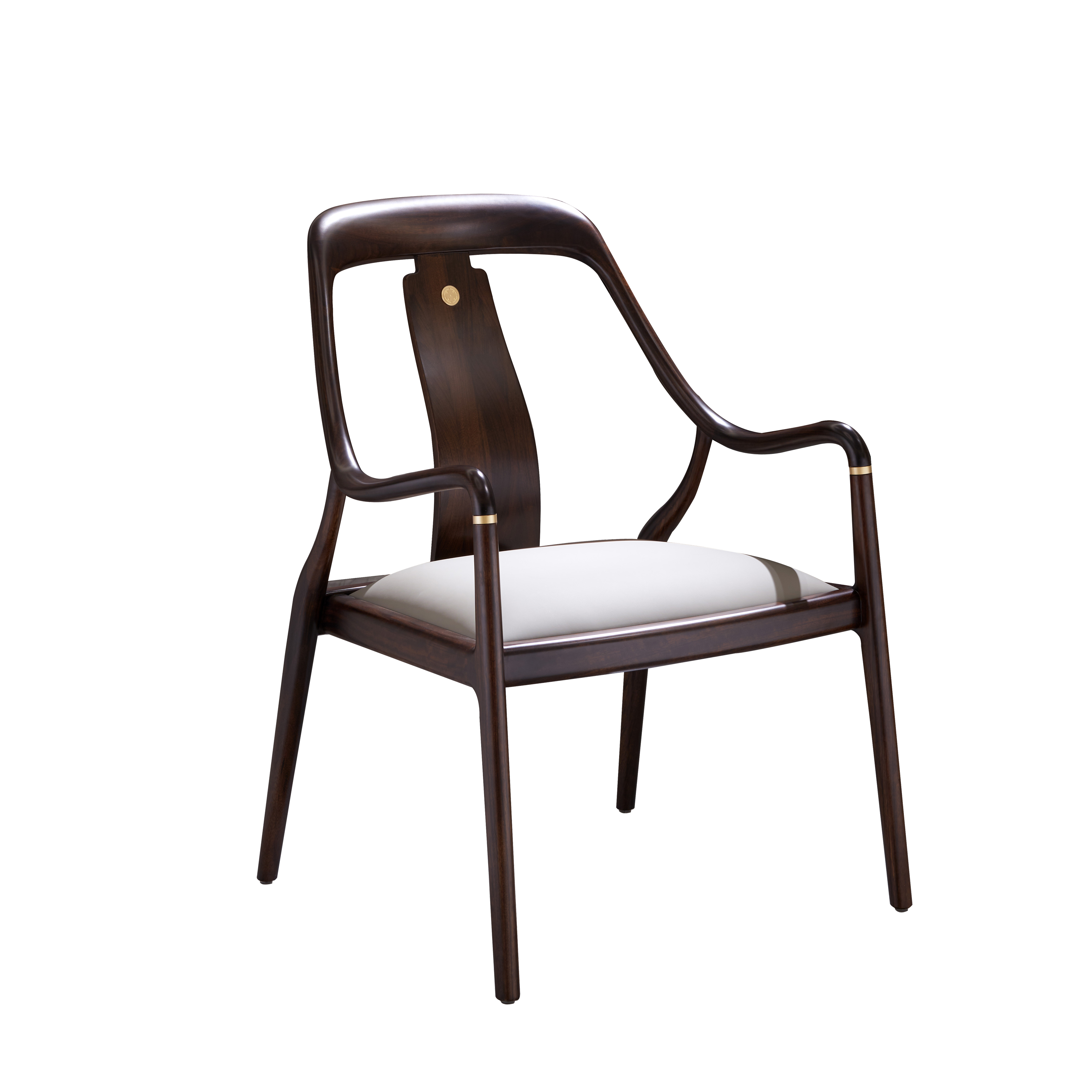 【新中式-书椅KD-Y-T5003】黑檀/书房/茶室/书椅