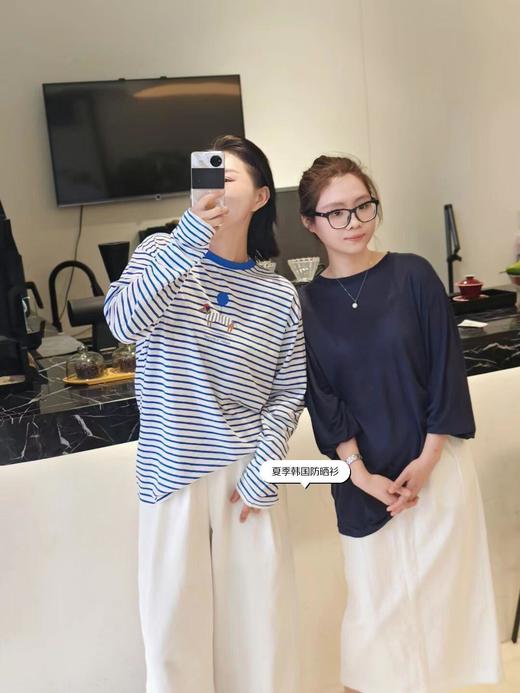 韩国订单气球腊肠狗条纹长袖T 商品图8