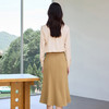 IWY/气质米杏色长袖衬衫套裙女正式场合接待职业装衬衣半裙套装24B591+25S789 商品缩略图4