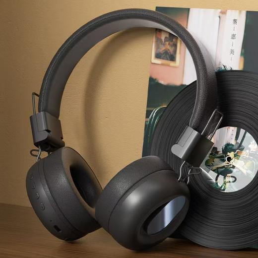 佩戴显头小！【好看又好听，升级不止一点点！】新款头戴式耳机 耳麦适用苹果华为小米手机 无线蓝牙耳机-QB 商品图3