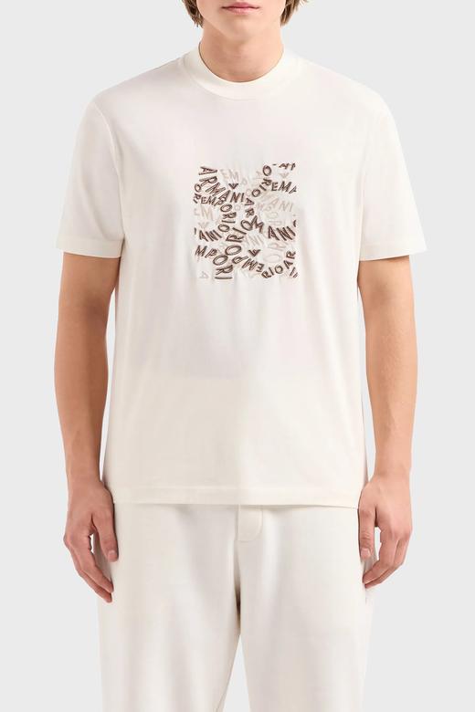 【超惠秒】Emporio Armani 男士刺绣字母logo全新长绒棉薄款舒适短袖T恤 11985 商品图8