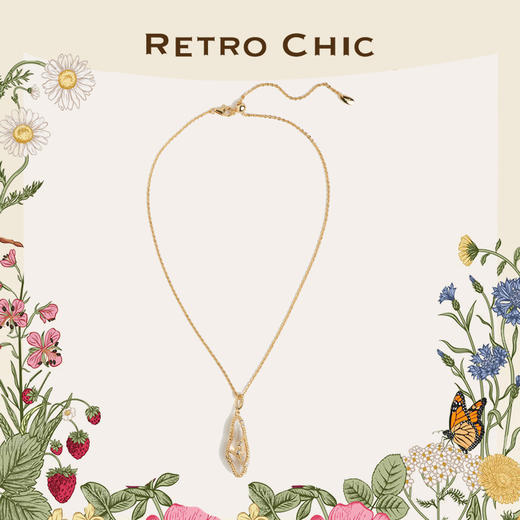 【歌手张杰同款】Garden of Eden 伊甸园系列 | 水晶迷蝶项链 商品图1