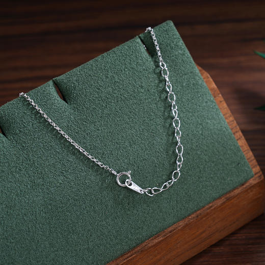 子佩集S925银【岁岁福禄】套链【FYL-1693101】纯银时尚双面锆石葫芦可转动项链2507 商品图6