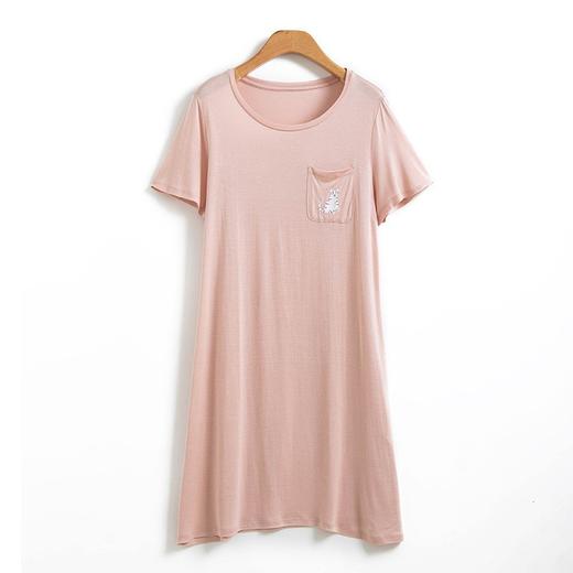 丁摩 真丝新款高级感桑蚕丝睡衣短袖长裤睡裤女薄款圆领家居服夏季5ZF-9622 商品图4