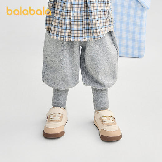 【商场同款】巴拉巴拉宝宝长裤男童女童宽松泡泡裤束脚2025秋新款 商品图1