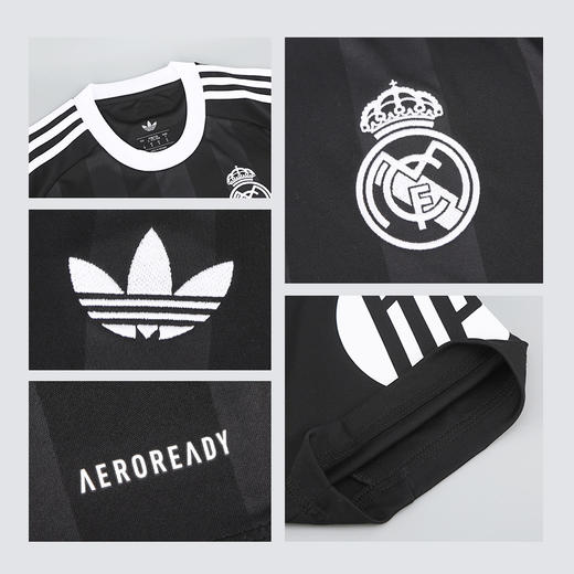 阿迪达斯25/26皇马球迷版第二客场守门员短袖比赛球衣JP4173【加印号码臂章 联系客服】 商品图3