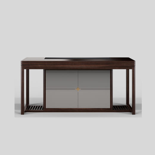 【新中式-茶台KD-Y-T6813-1】黑檀/茶室/茶台 商品图0