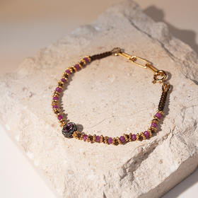 订购8周到｜Tityaravy-ALHYKA-粉色 红碧玺 吊坠 串珠 手链［法国设计师］