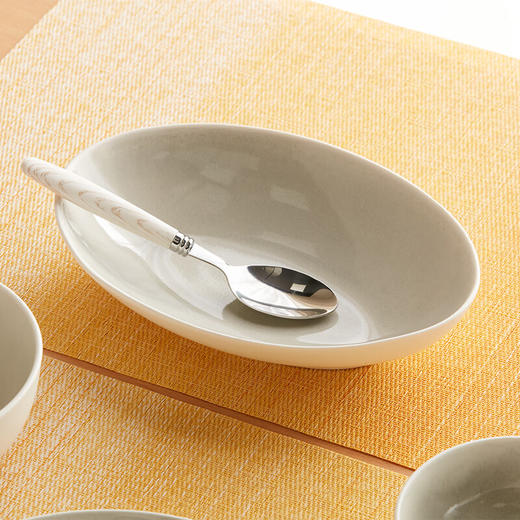  家用简约现代陶瓷餐具圆碗饭碗圆盘椭圆盘 商品图2