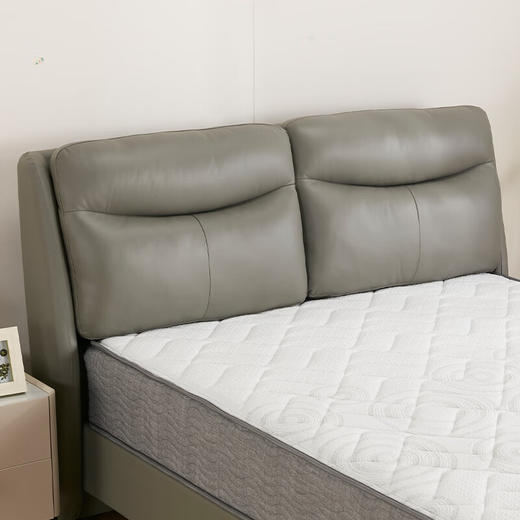 【家具】 现代简约卧室牛皮软包大床主卧双人床 HC236 商品图3