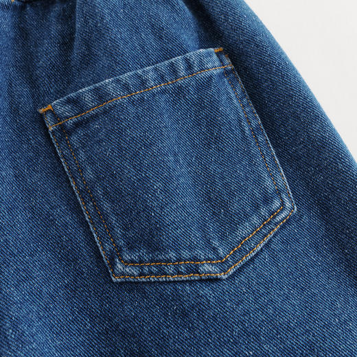 马克珍妮女童纯棉牛仔百搭萝卜裤2025年秋装新款551585 商品图4