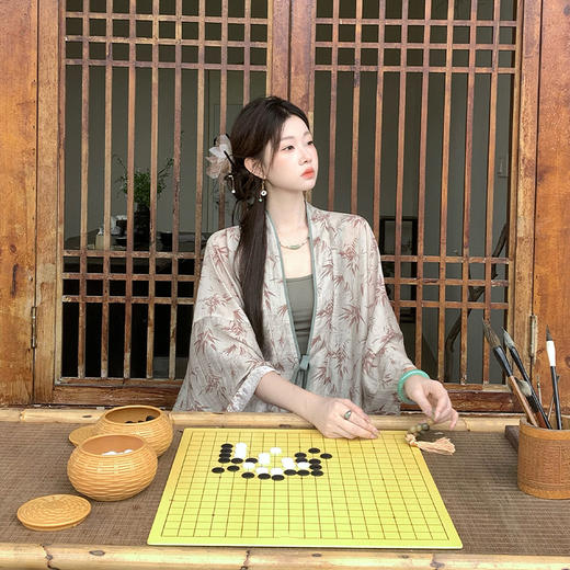 西遇新中式国风开衫套装女秋季新款吊带宽松休闲裤三件套SS051314/SS051315/SS051316 商品图2