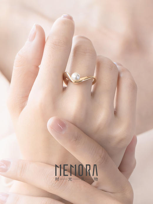 【任选3件599元】「例外」珍珠戒指 S925银戒指时尚ins风手饰MEMORA诗普琳YRE00401（线上专供） 商品图5