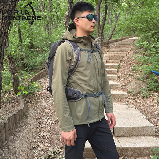 【终身保修】Voir La Montagne/见山D2情侣款连帽软壳上衣轻薄弹力防泼水外套 商品图3