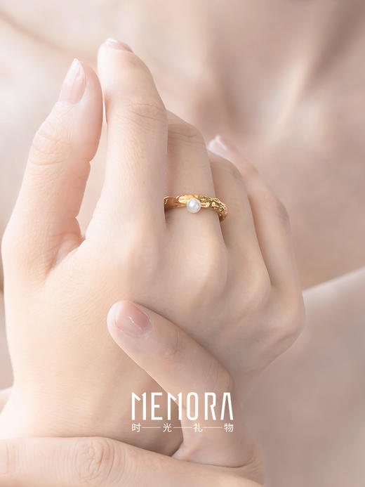 【任选3件599元】「偏爱」珍珠戒指 S925银戒指时尚ins风手饰MEMORA诗普琳YRE00301（线上专供） 商品图3