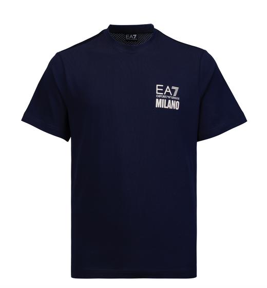 【超惠秒】Armani EA7男士全棉后背透孔排汗清爽运动休闲短袖T恤 12409 商品图0