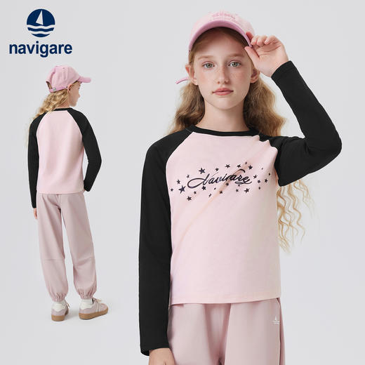 【纳维凯尔】【120-165】意大利小帆船女童长袖T恤 商品图4