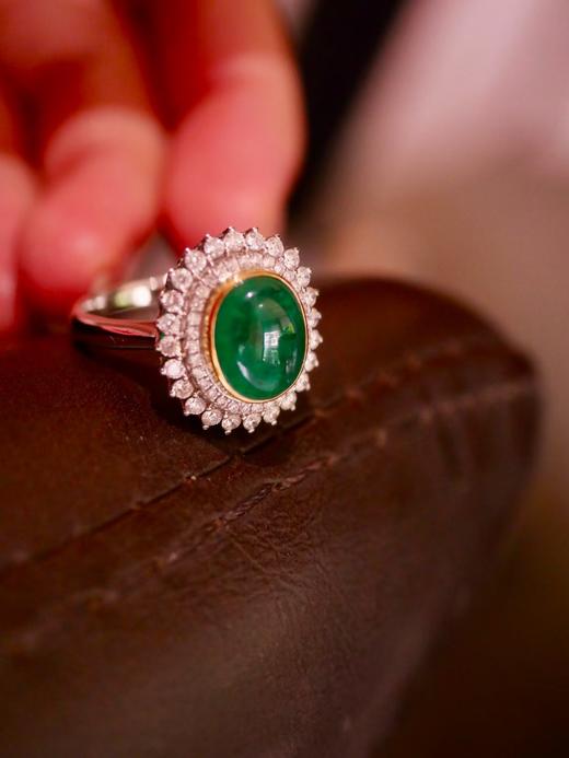 2.77ct素面祖母绿戒指 商品图2
