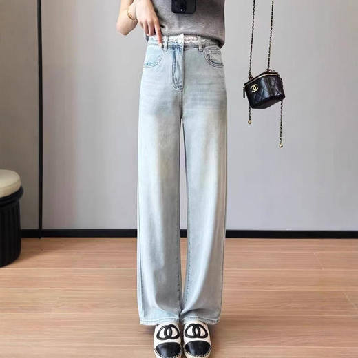 SYJ9563 冰钻直筒牛仔裤 商品图2