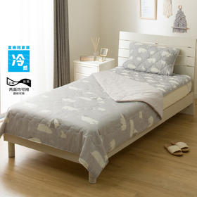 夏天凉感A类抗菌空调被薄被枕垫床垫冷感S2503 白熊