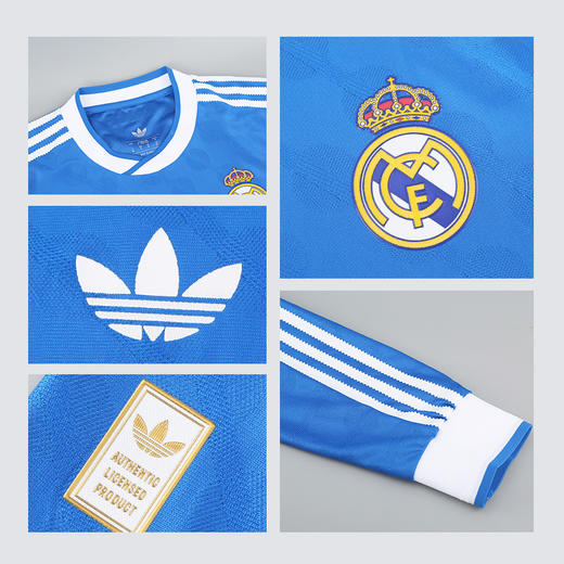 阿迪达斯25/26赛季皇家马德里球员版第二客场长袖比赛球衣足球服JP3925【加印号码臂章 联系客服】 商品图3