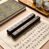 用清代老红木手工刻填金伊秉绶梅花茅屋联镇尺 商品缩略图1