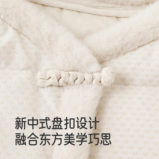 【商场同款】英氏女童羽绒马甲冬季款白鸭绒保暖宝宝背心外穿上衣超韧绒 商品图1