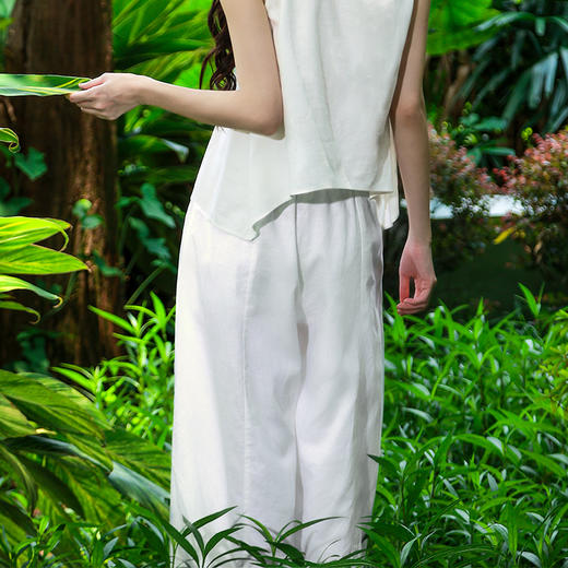 【出游新品】浮生简约阔腿裤  | 松紧腰设计 | 现货加急发 商品图4