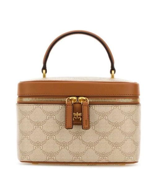 【超惠秒】MCM 女士限量logo印花盒形手提单肩包MWRESAC02 商品图0