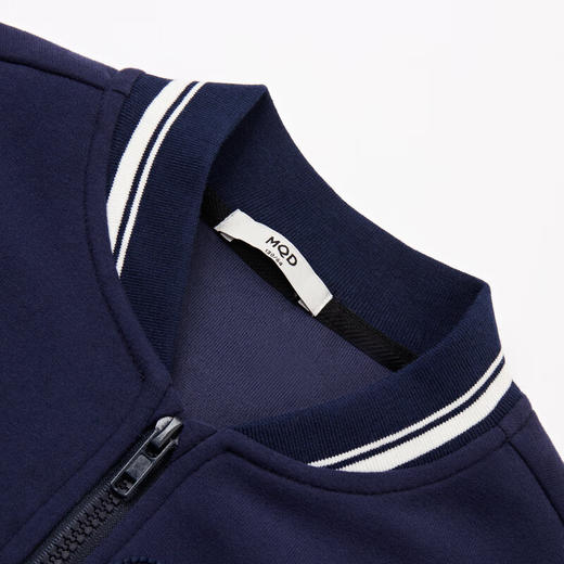【MQD】男大童秋季经典学院风字母棒球服外套 商品图1
