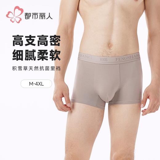 都市丽人内裤男士内裤100S长绒棉内裤明筋平角内裤男内裤FKHH15 商品图0