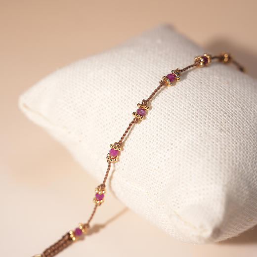 订购8周到｜Tityaravy-LOTUS-红宝石 手链［法国设计师］ 商品图2