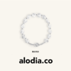 【夏季新款】alodia.co 品牌直发 月影凝霜雕刻珠白水晶手链 925银设计款天然水晶手串小众弹力绳 商品缩略图0