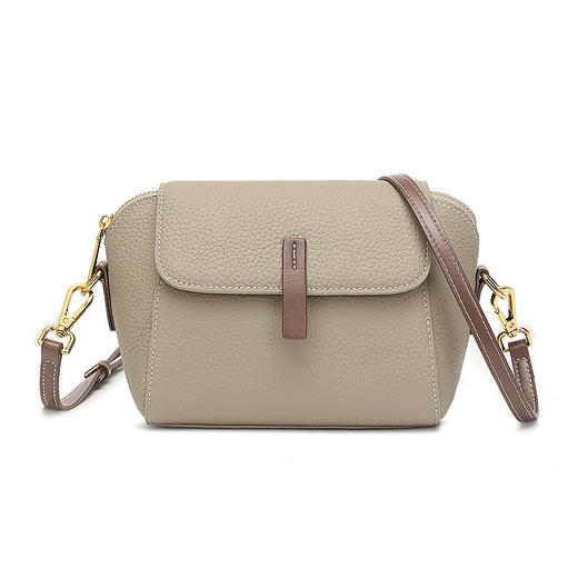 雀说 牛皮单肩小方包真皮包包斜挎包Q823 商品图4