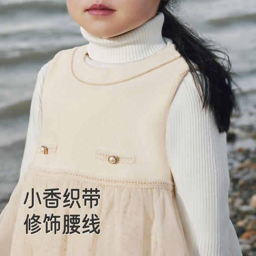 【商场同款】英氏女童秋冬无袖背心裙小女孩时髦洋气礼服连衣裙 商品图3