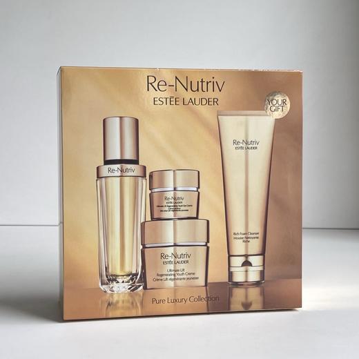 严选 | 雅诗兰黛白金黑钻礼盒 白金洗面奶125ml+白金黑钻精华30ml+白金眼霜15ml+白金面霜50ml 配礼袋 商品图2