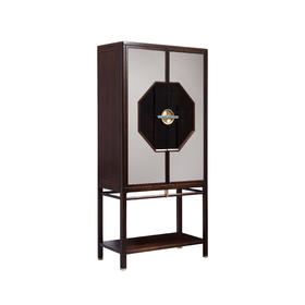 【新中式-装饰酒柜KD-Y-T7603】黑檀/客厅/装饰柜/酒柜